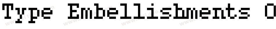 Type Embellishments One字体转换